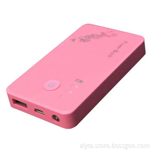 Portable Power Source with 4,000mAh Capacity and Colored Drawing